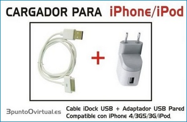 Cargador iPhone/iPod compatible